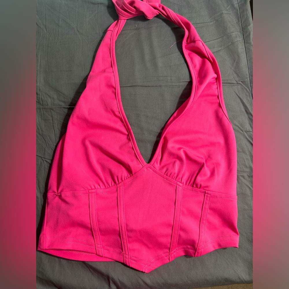 Pink corset top size small
